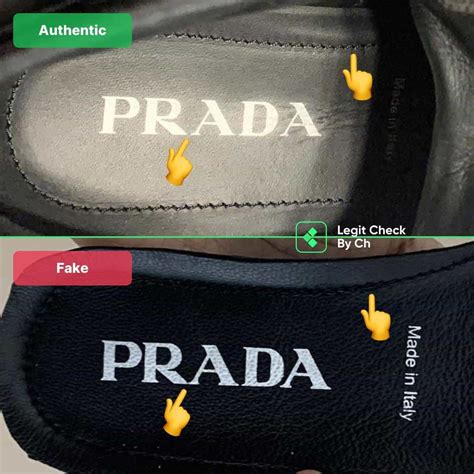 how can i tell if my prada shoes are real|authenticity of Prada shoes.